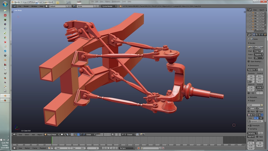 Pushrod Suspension - Works In Progress - Blender Artists Community