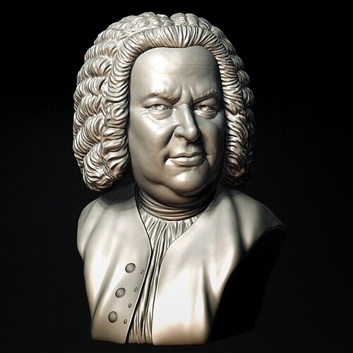 J.S.Bach model - Paid Work - Blender Artists Community