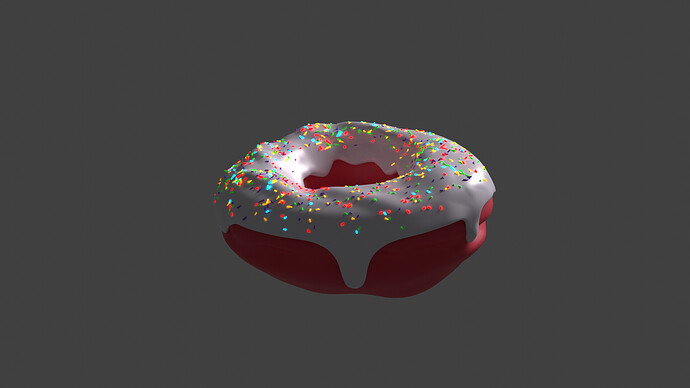 strawberry doughnut w sprinkles rendered 2