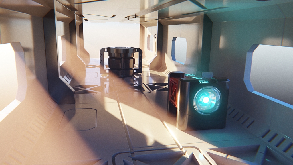 Sci fi corridor - Finished Projects - Blender Artists Community