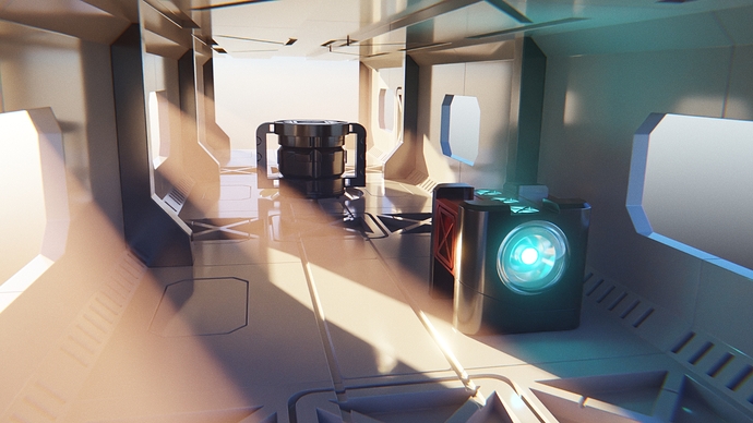 Sci fi corridor - Finished Projects - Blender Artists Community