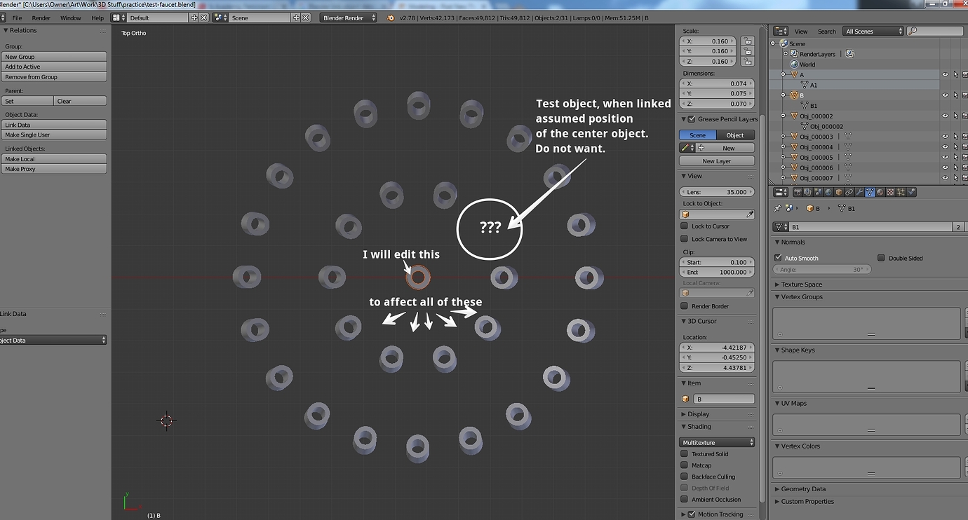 Linking Object Data - issue - Modeling - Blender Artists Community