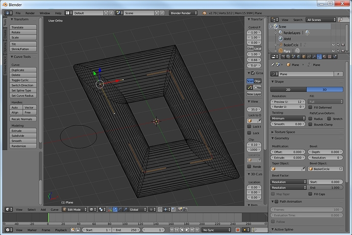 Curve & Bevel Object - Modeling - Blender Artists Community