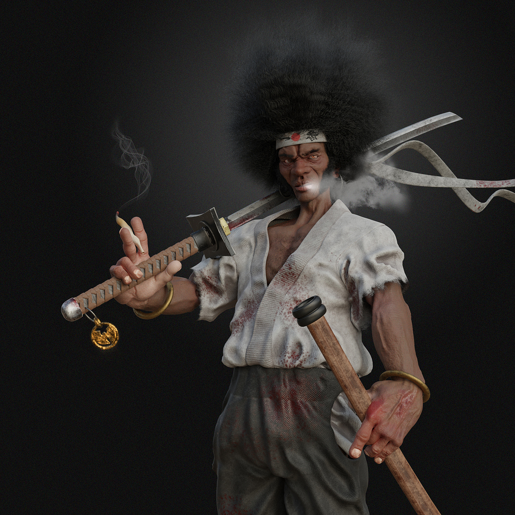 Afro Samurai by Marcos Torres on Dribbble