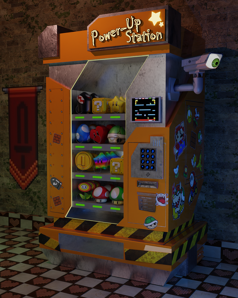 Mario Vending Machine (UPDATED SEE) - Works in Progress - Blender ...