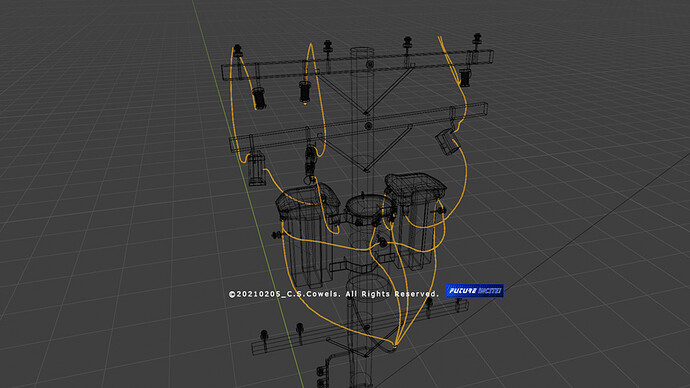 20210205_WIP_UtilityPole_CSCowels-WireHarness