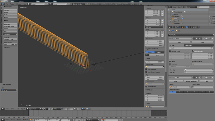 Help with array and curve modifier - Modeling - Blender Artists Community