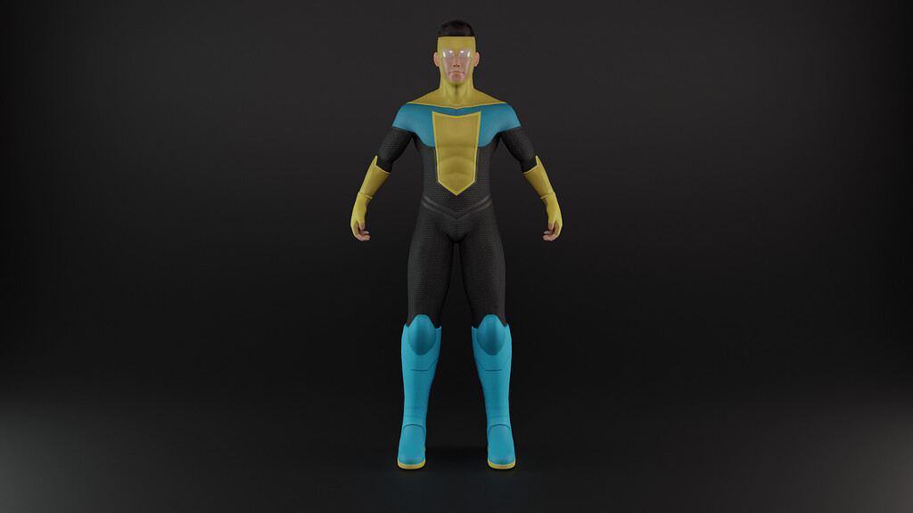 Invincible Blender Rig Invincible - Blender Tests - Blender Artists Community