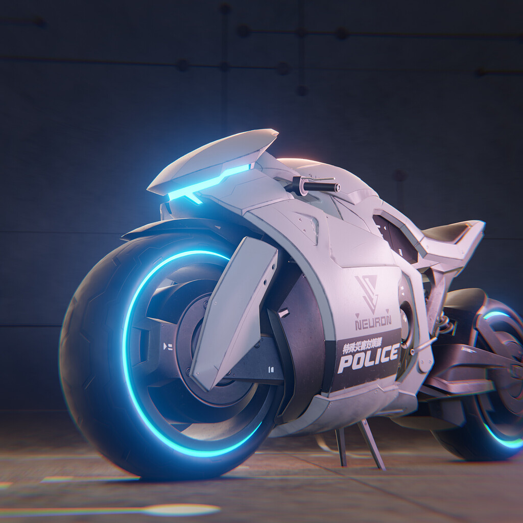 Neuron Police Motorcycle - Astral Chain fanart - Finished Projects ...