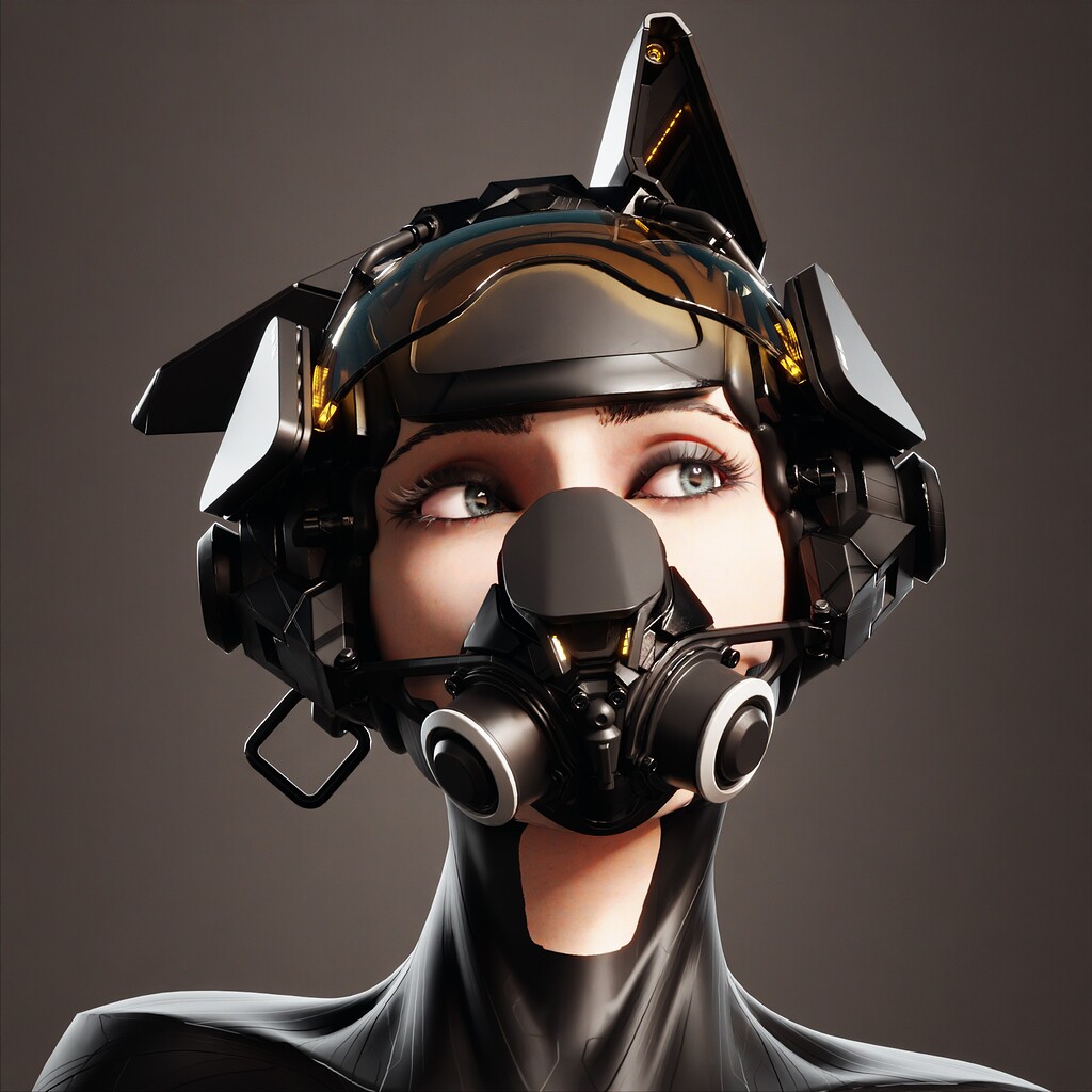 Pilot Helmet: Dog Head - Finished Projects - Blender Artists Community