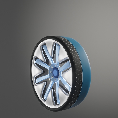 28 inch car wheel 2 (bkit) render