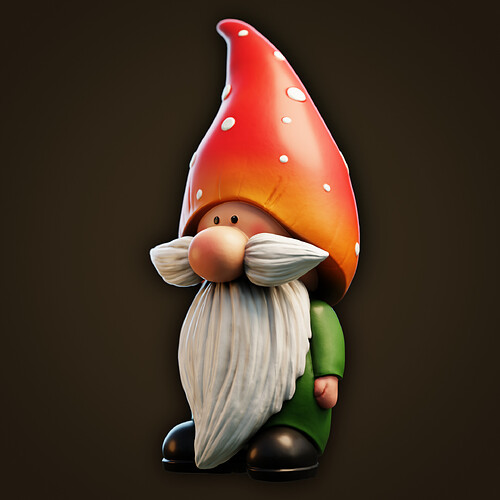 Cute Garden Gnome Character Sculpt 2