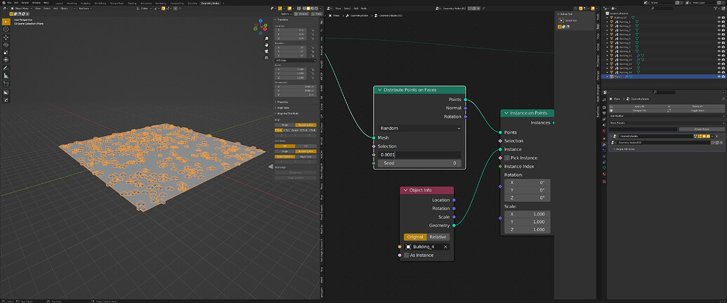 Geometry Nodes: Distribute Points on Faces causes crash - Modeling ...