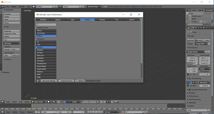addon trouble - Technical Support - Blender Artists Community