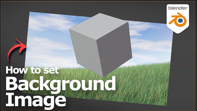 How to set background image in Blender YT