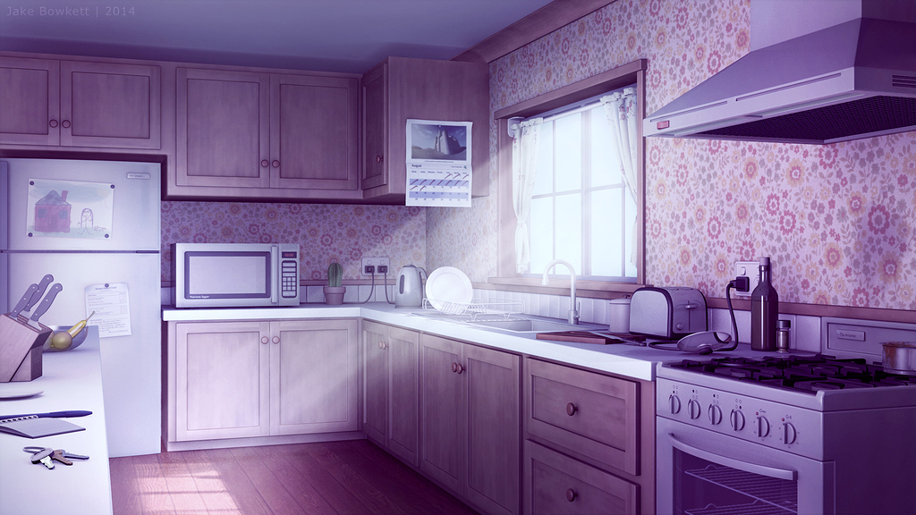 The Scenery Outside The Sunny Window Of The Kitchen Powerpoint Background  For Free Download - Slidesdocs
