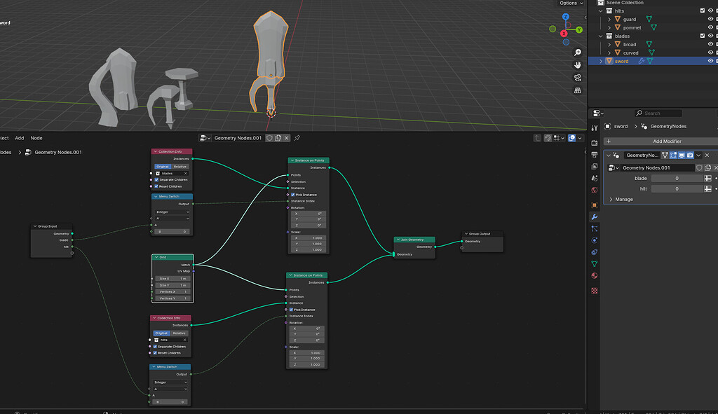 Using Collections Geometry Nodes Select objects in collection using geometry nodes - Modeling - Blender ...