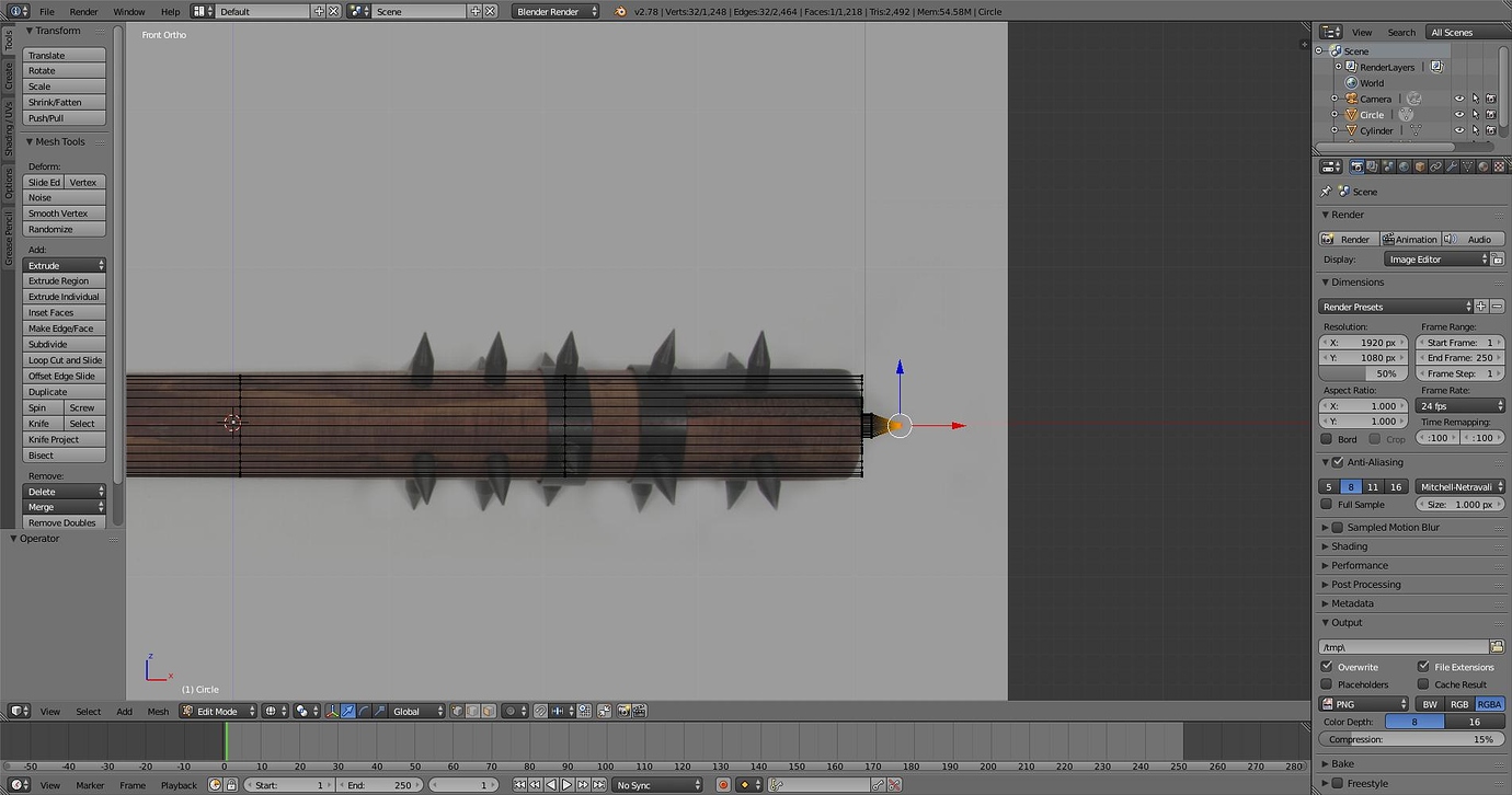 how-do-i-make-spikes-on-a-cylinder-modeling-blender-artists-community