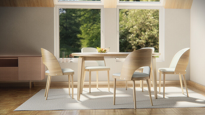 luxCore_dinnerTable_with_chairs