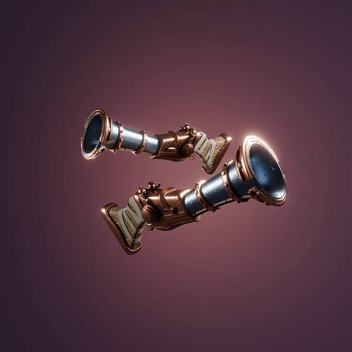 stylized gun