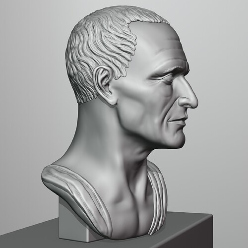 Roman Bust Statue Sculpt 14