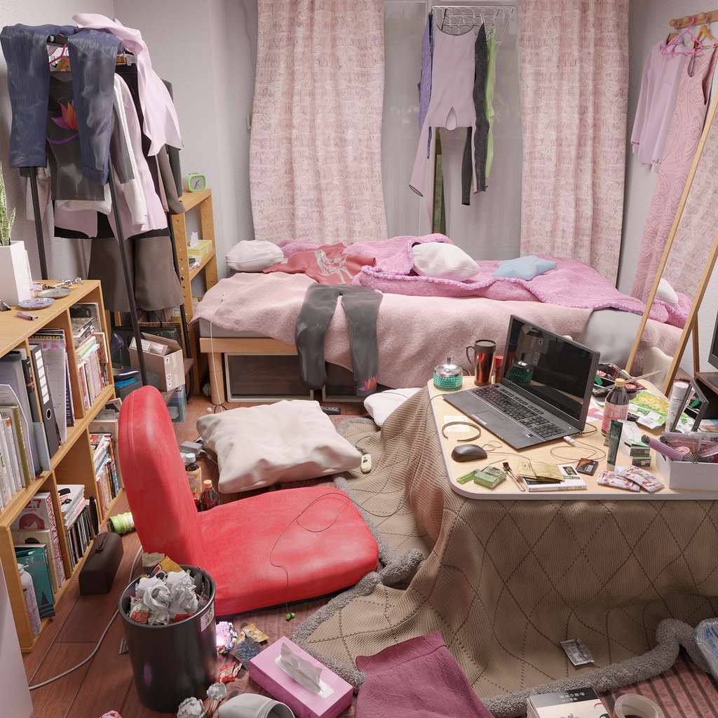 messy-room-finished-projects-blender-artists-community