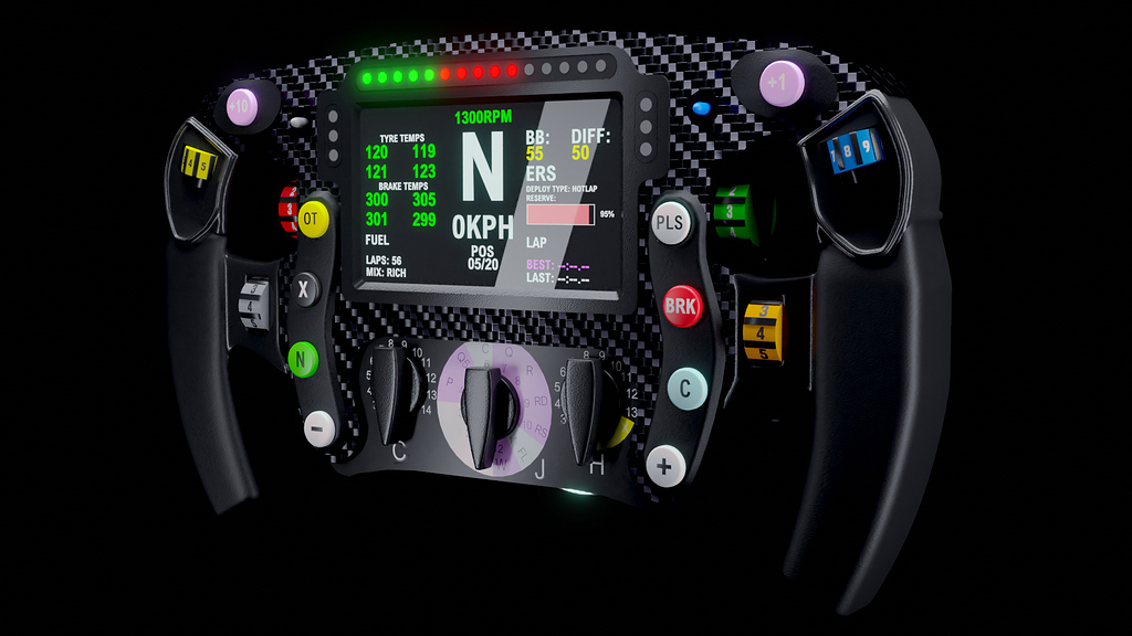 2020 Mclaren F1 Steering Wheel - Finished Projects - Blender Artists ...