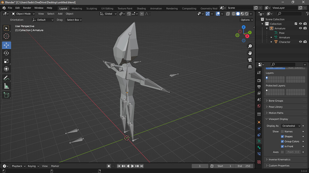 Inverse Kinematics knee rig for character acting weird - Animation and ...