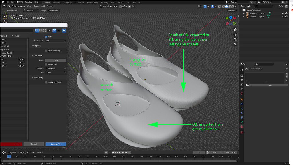 Issues exporting from OBJ to STL Basics & Interface Blender Artists