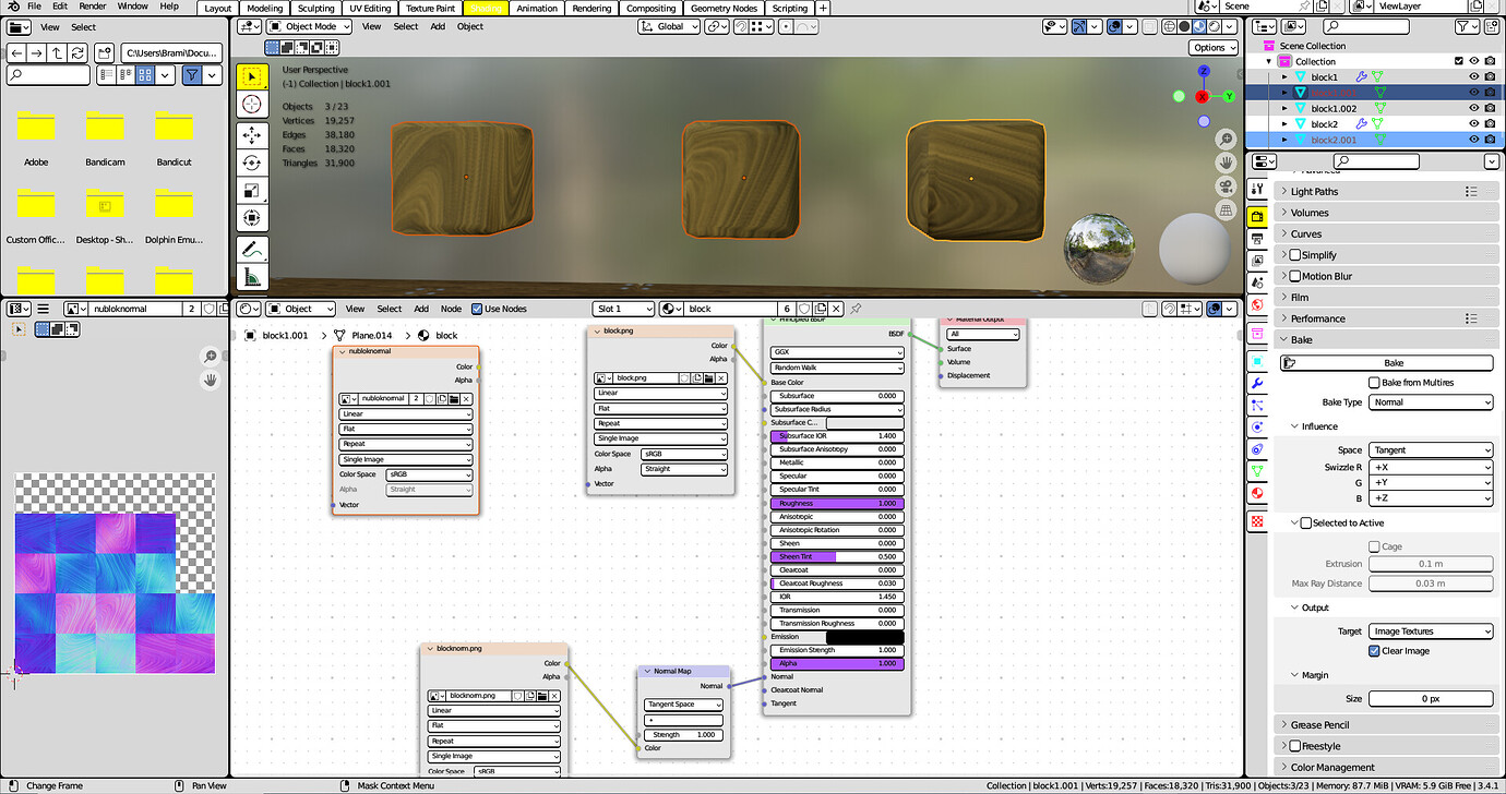 Weird Normal Map Colors when Baking - Materials and Textures - Blender ...