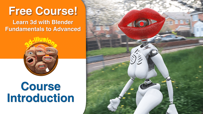 0 - Learn 3d with Blender - Fundamentals to Advanced -course introduction