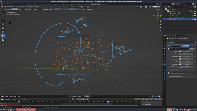 Trouble With Geometry Nodes Snow Simulation - Compositing and Post ...