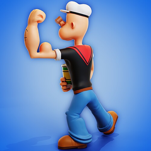 Popeye 3D Fan Art 3