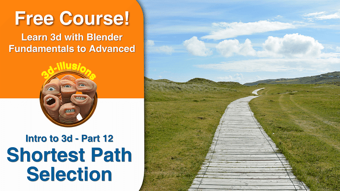 12 - Learn 3d with Blender - Fundamentals to Advanced -Shortest Path Selection