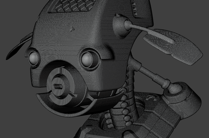 Robothoofd 02 WIP 05 - Wireframe