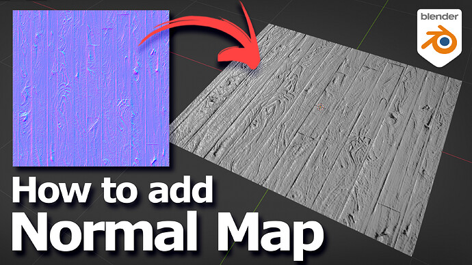 How to add normal map in Blender YT