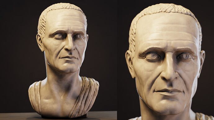 Roman Bust Statue Sculpt 17