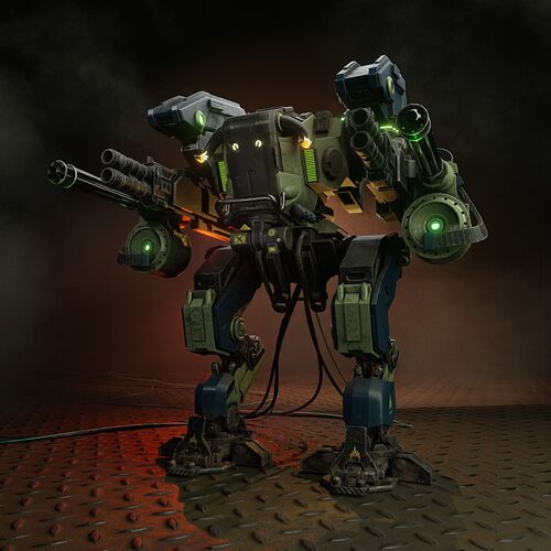 1 Robot in front