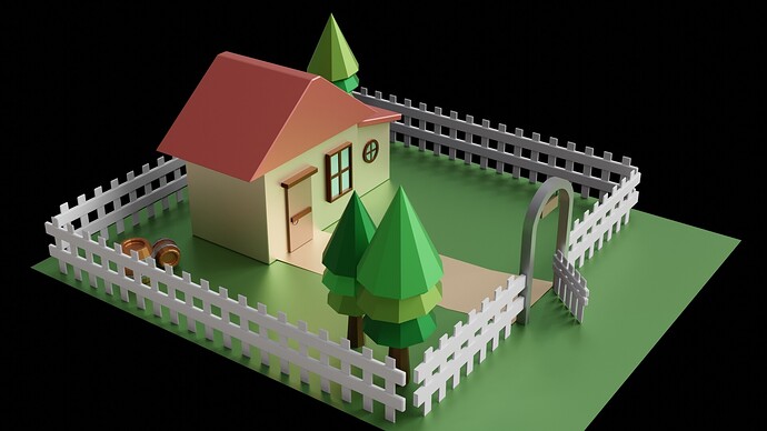 Low Poly House 3