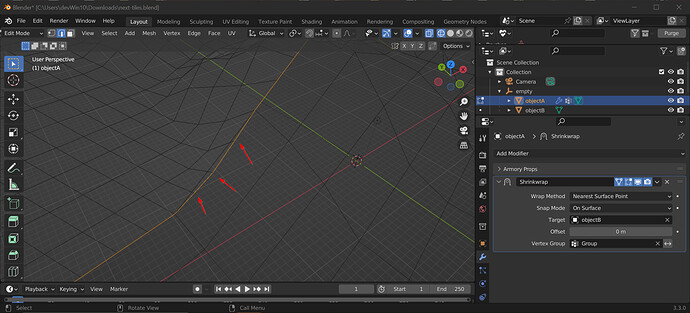 Align 2 objects edges side by side - Align multiple vertices to nearest ...