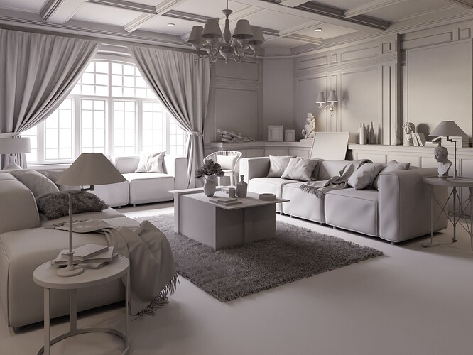 Clay render