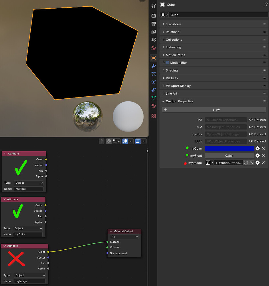 Using the Attribute Node to access images - Materials and Textures ...