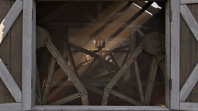 The windmill is controlled by breaking one side of the crankshaft. Power is then transferred through the differential to the opposite site thus making a turn.