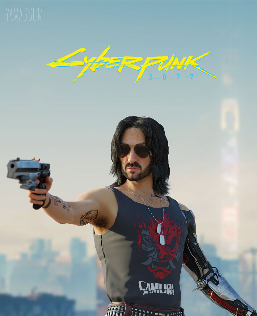 Cyberpunk online 2077,Johnny Silverhand,Game Character,Keanu Reeves,3d Printed Model,Cyberpunk Game,Cyberpunk Guns,Cyberpunk Judy,Cyberpunk Johnny