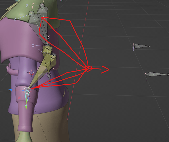 Elbow is not pointing towards pole target - Animation and Rigging ...