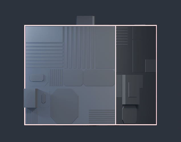 The red cage is what bound_box reported for this cube