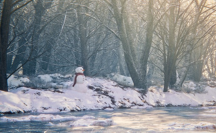 frozen lake