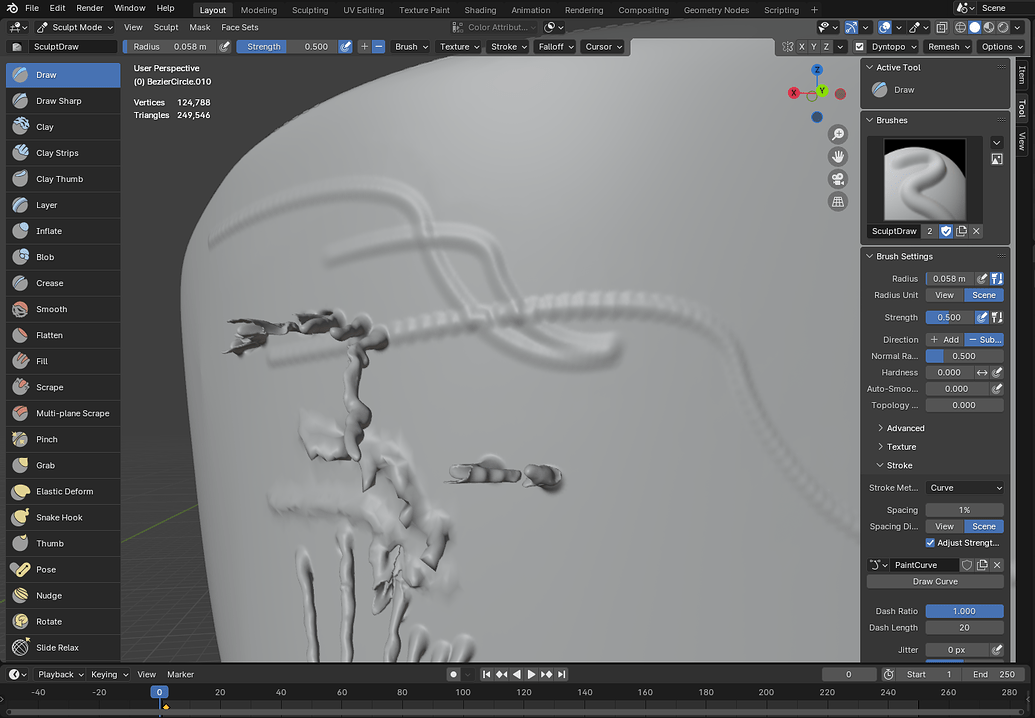 Basic sculpting brush setings - Modeling - Blender Artists Community