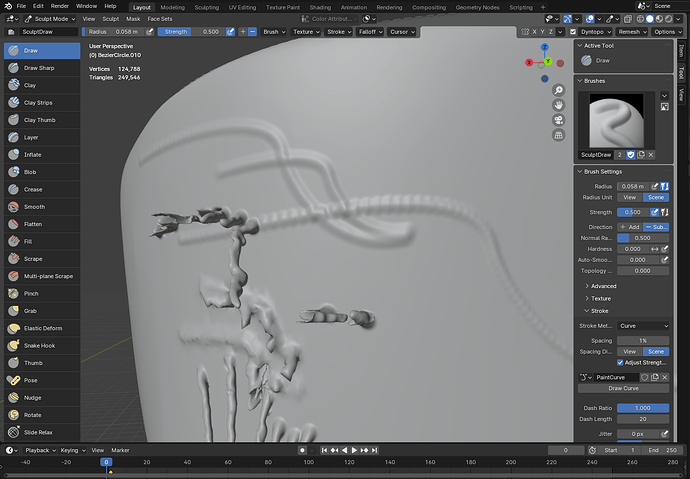 Basic sculpting brush setings - Modeling - Blender Artists Community