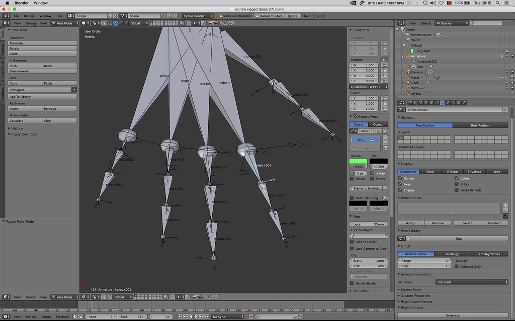 Proper Procedure For Bone Rigging. Editing And Pose Modes Confusion ...